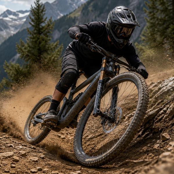 Tegen de klok op een 32-inch Mega Mullet downhillbike
